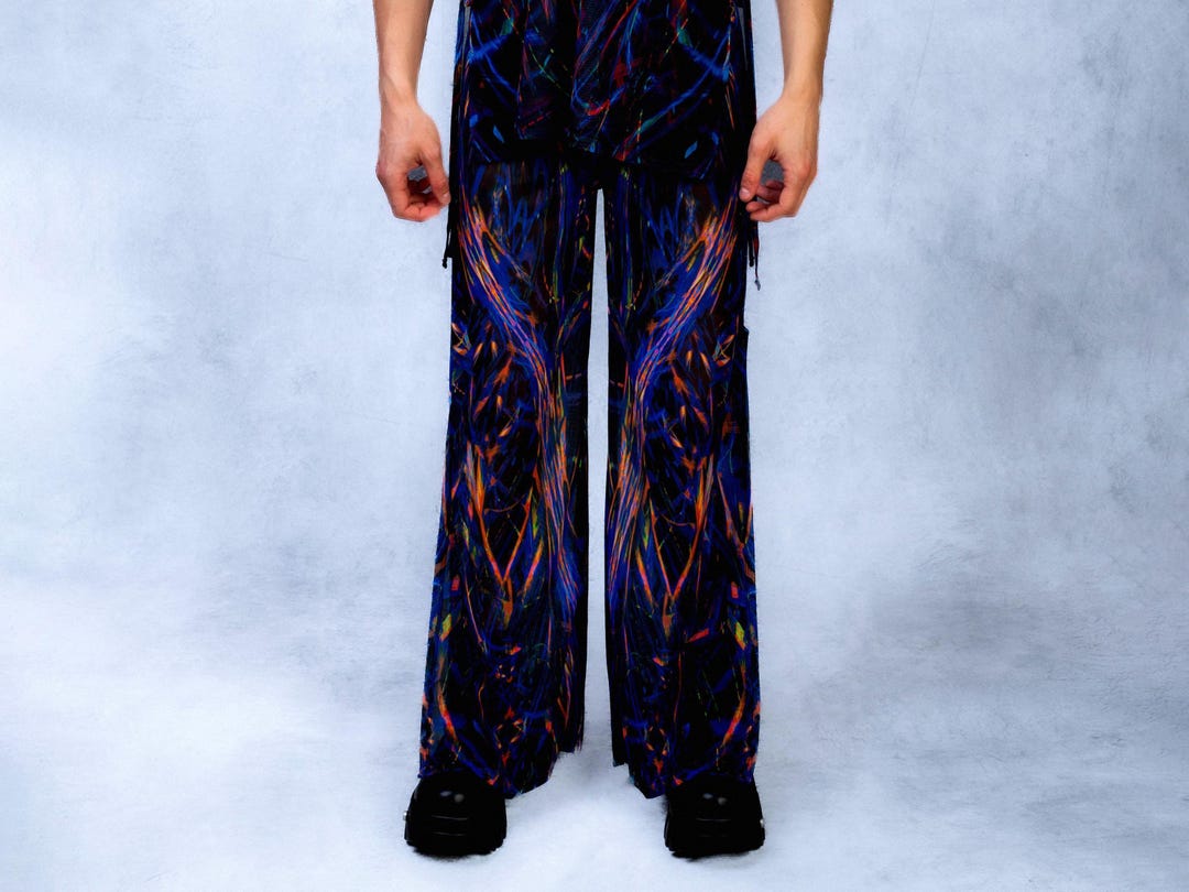 Male Festival Pants, Rave Wear Men, Rave Outfit for Men, Men ...