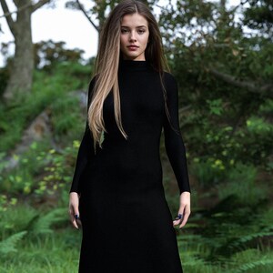 Gothic Clothing Women, Sexy Dress Women, Gothic Dress Women, Goth Witchy Dress, Classic Long Black Dress Women, Unique Festival Dress Woman