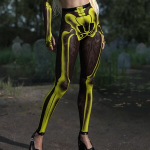 Skeleton Halloween Leggings, Halloween Leggings Women, Sexy Skeleton Leggings, Halloween Skeleton Outfit Women, Adult Leggings For Halloween