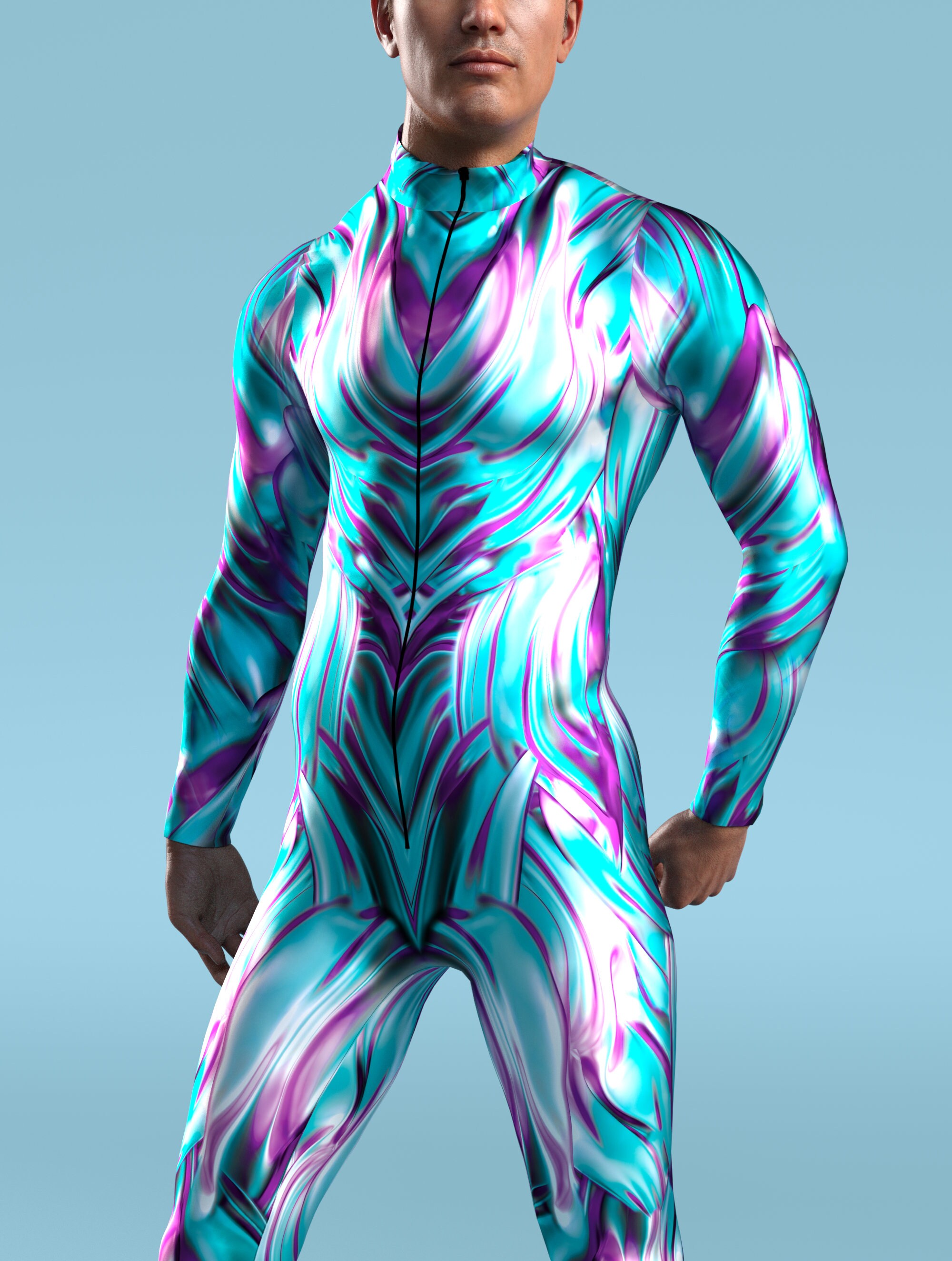 Sexy Men Bodysuit Rave Outfit Men Male Bodysuit Bodysuit Etsy