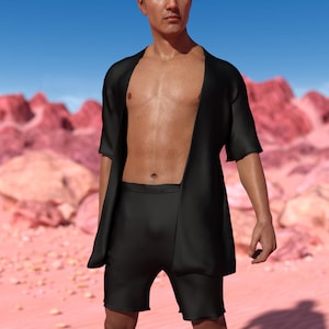 Festival Men Clothes, Rave Black Outfit For Men, Performance Male Outfit, Disco Party Rave Set, Festival Outfit For Man, Burning Man Outfit
