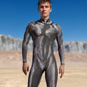 Performance Bodysuit Men, Rave Male Costume, Festival Party Men Costume, Futuristic Costume For Men, Rave Full Costume, Burning Man Costume