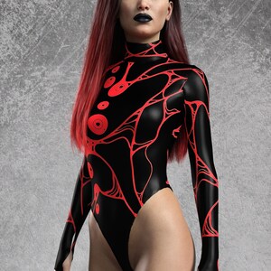 Sexy Goth Bodysuit Woman, Festival Cutout Bodysuit, Goth Bodysuit Women, Rave Costume Woman, Fashion Disco Leotard, Gothic Clothing Women