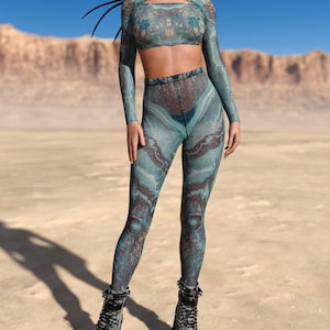 Rave Mesh Top, Psychedelic Rave Top, Festival Crop Top, Rave Crop Top, Festival Infinity Crop Top, Transparent  Rave Top, Festival Mesh Top