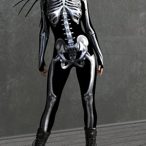 Skeleton Costume, Skeleton Bodysuit, Skeleton Costume Women, Halloween Costumes For Women, Womens Skeleton Costume, Silver Skeleton Costume