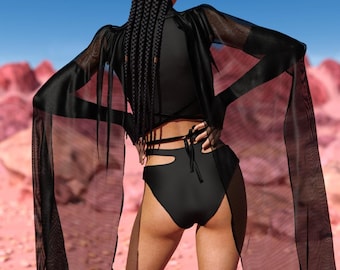 Festival Black Wings, Rave Dancer Wings, Transparent Angels Wings, Festival Wings, Mesh Party Wings, Burning Man Outfit, Festival Mesh Wings