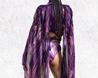 Rave Mesh Wings, Festival Mesh Wings, Party Mesh Wings Woman, Sexy Mesh Wings, Rave Clothing, Fashion Wings, Performance Woman Clothing