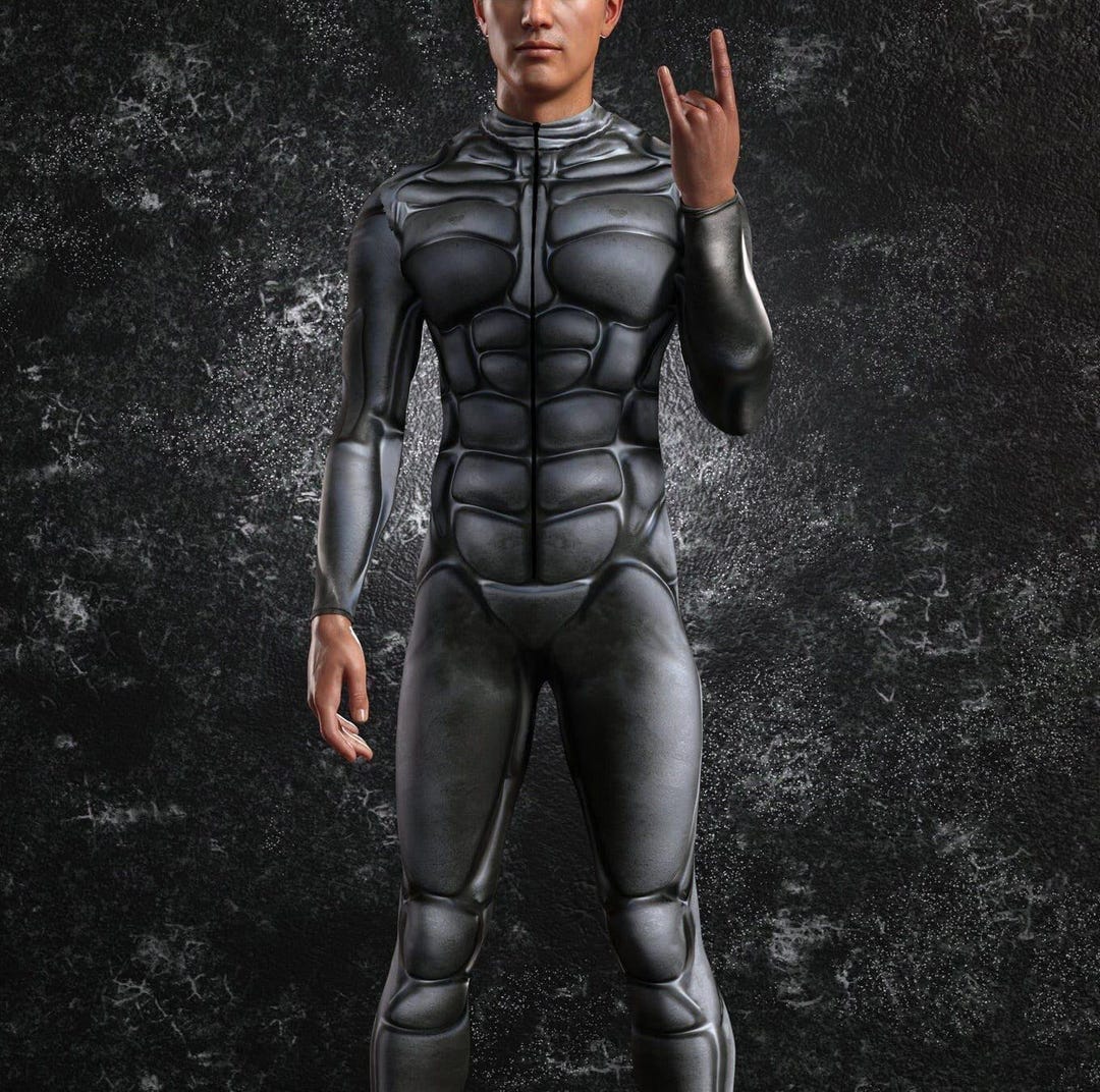 Armour Costume Men: Robot Rave Bodysuit - Etsy