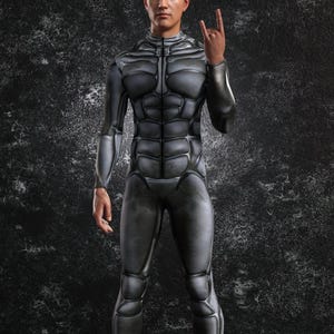 Traje de armadura para hombre: Body de robot rave