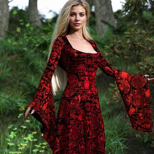 Halloween Dress Women, Red Dress Women, Ocult Costume Women, Halloween Costumes, Halloween Adult Costume, Halloween Costume, Witcher Costume