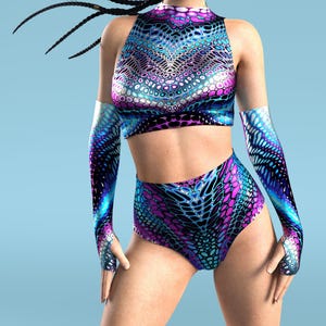 Festival Top, Rave Shorts, Festival Shorts, Rave Set, Booty Shorts, Psychedelic Clothing, Burning Man Outfit, Rave Outfit, Rave Wear Woman