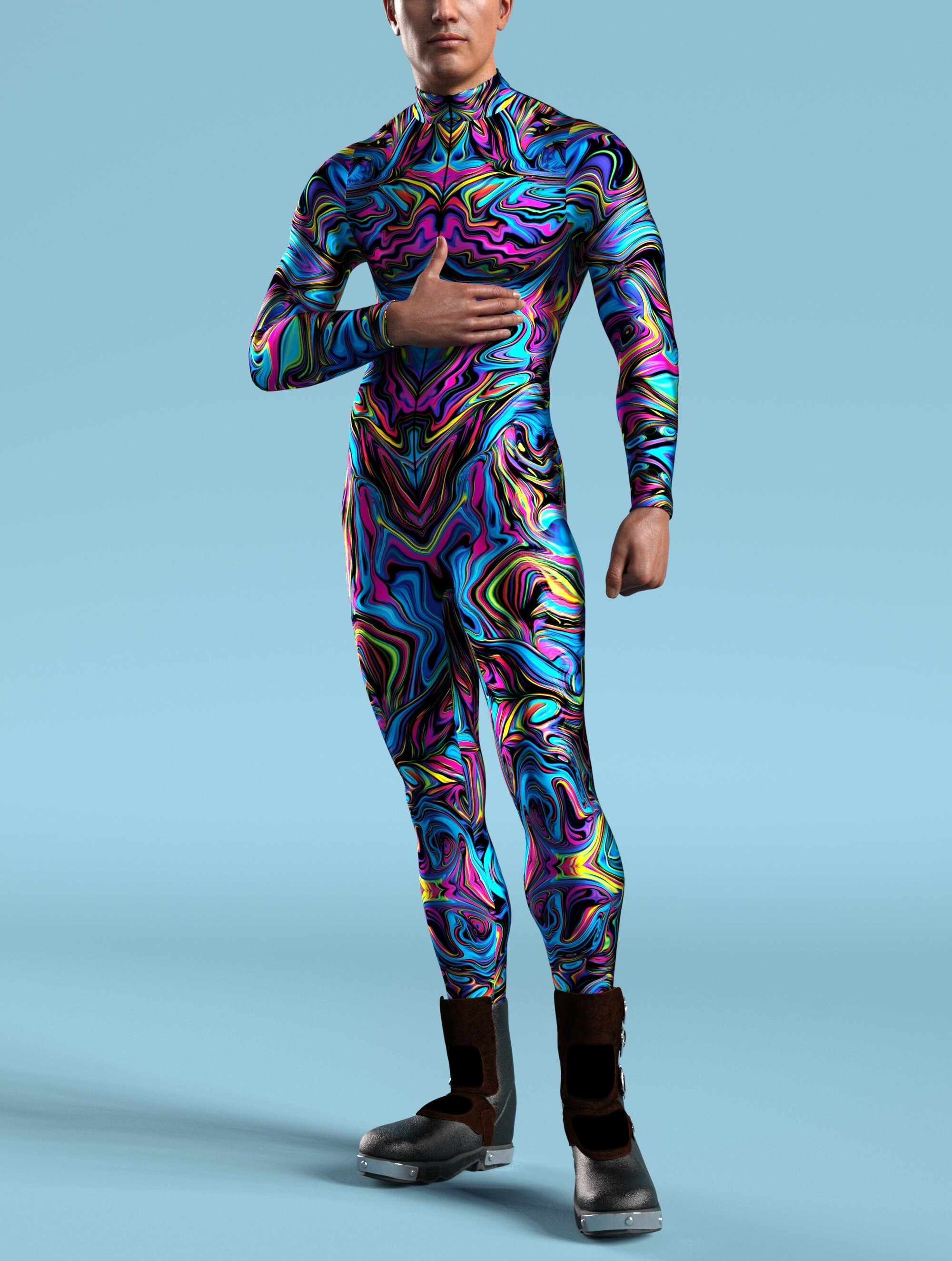 Rave Bodysuit Rave Bodysuit Men Music Festival Costume Men Etsy