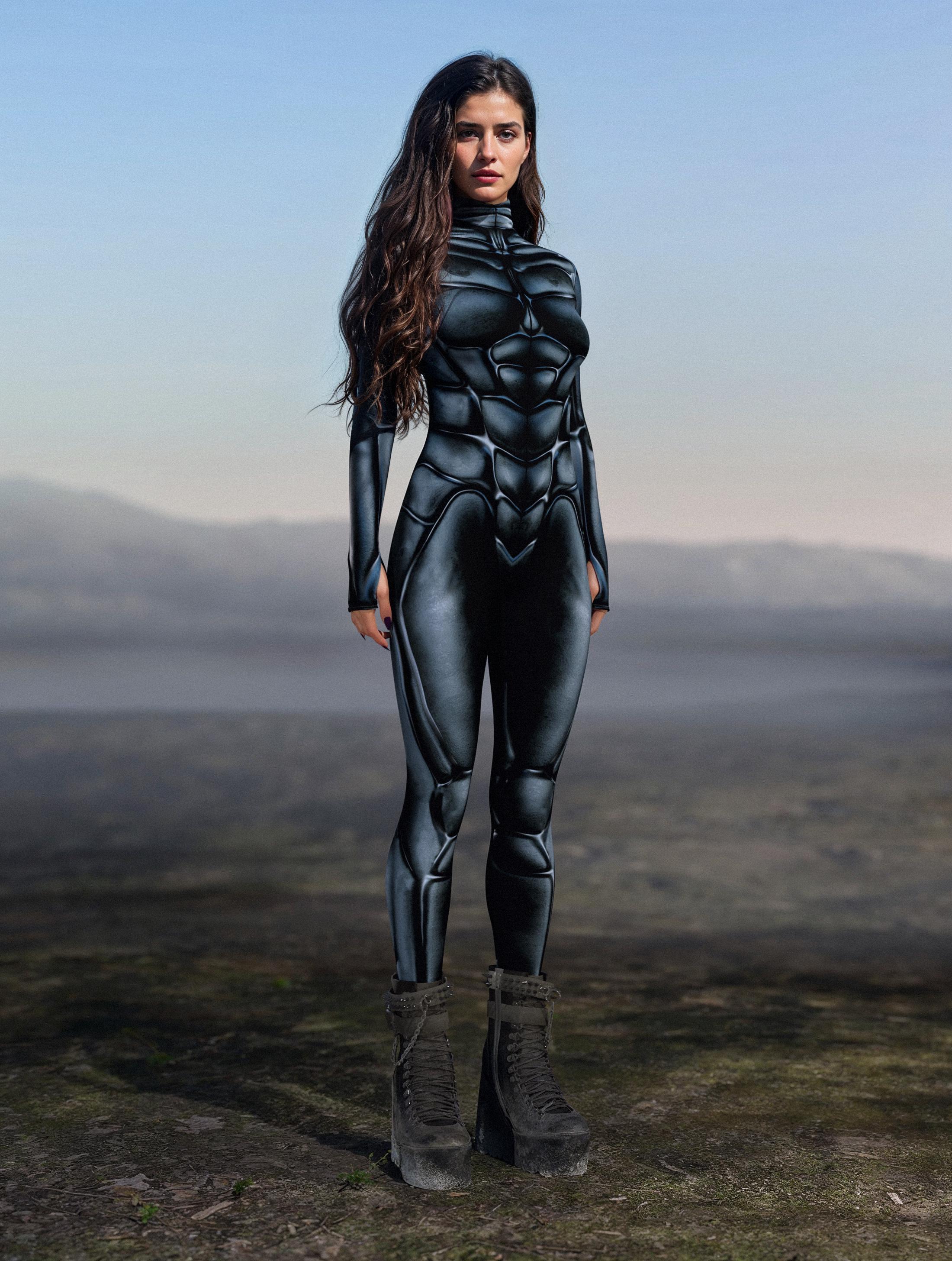 Tuta Metallica Space Girl In Tessuto Elasticizzato, Maniche Lunghe, Slim Fit, Per Discoteca E Carnevale, Costume Alieno Da Donna