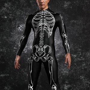 Mens Halloween Costume, Male Skeleton Costume, Adult Halloween Costume, Halloween Costume Men Unique, Halloween Costume Men, Costumes Mens
