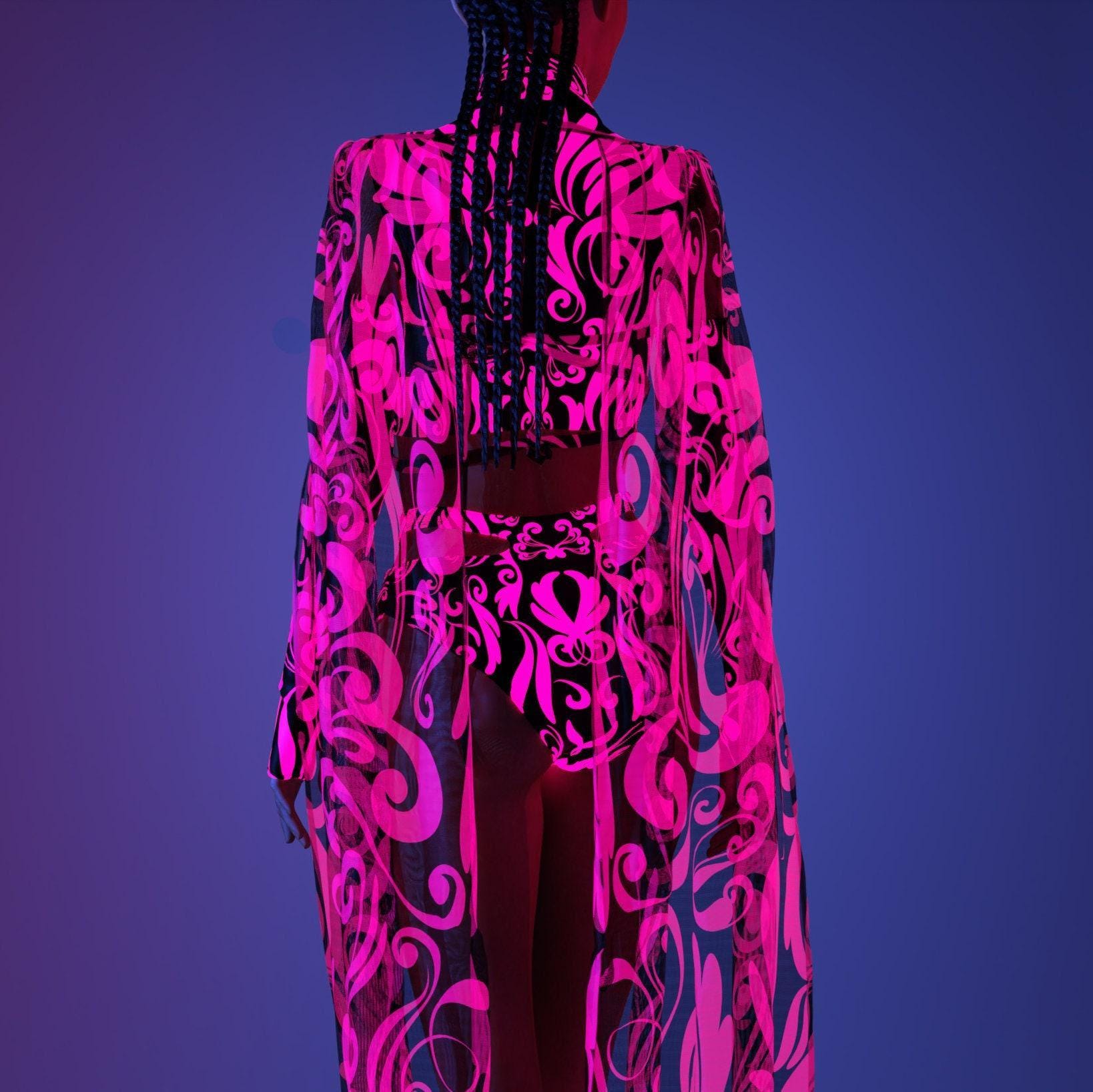 Rave Dancer Wings, Festival Black Wings, Transparent Angels Wings, Neon ...