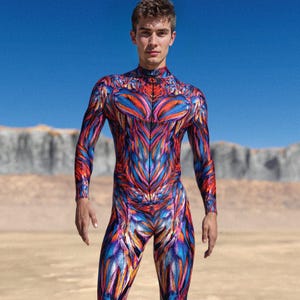 Festival Outfit Man, Male Rave Bodysuit, Party Costumes Men, Performance Costume Set Man, Rave Bodysuit Man, Festival Bodysuit, Rave Outfit