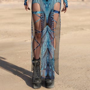 Mesh Festival Outfit For Women, Festival Accessories Woman, Festival Leg Wraps Woman, Festival Dress Woman, Rave Outfit, Rave Leg Straps