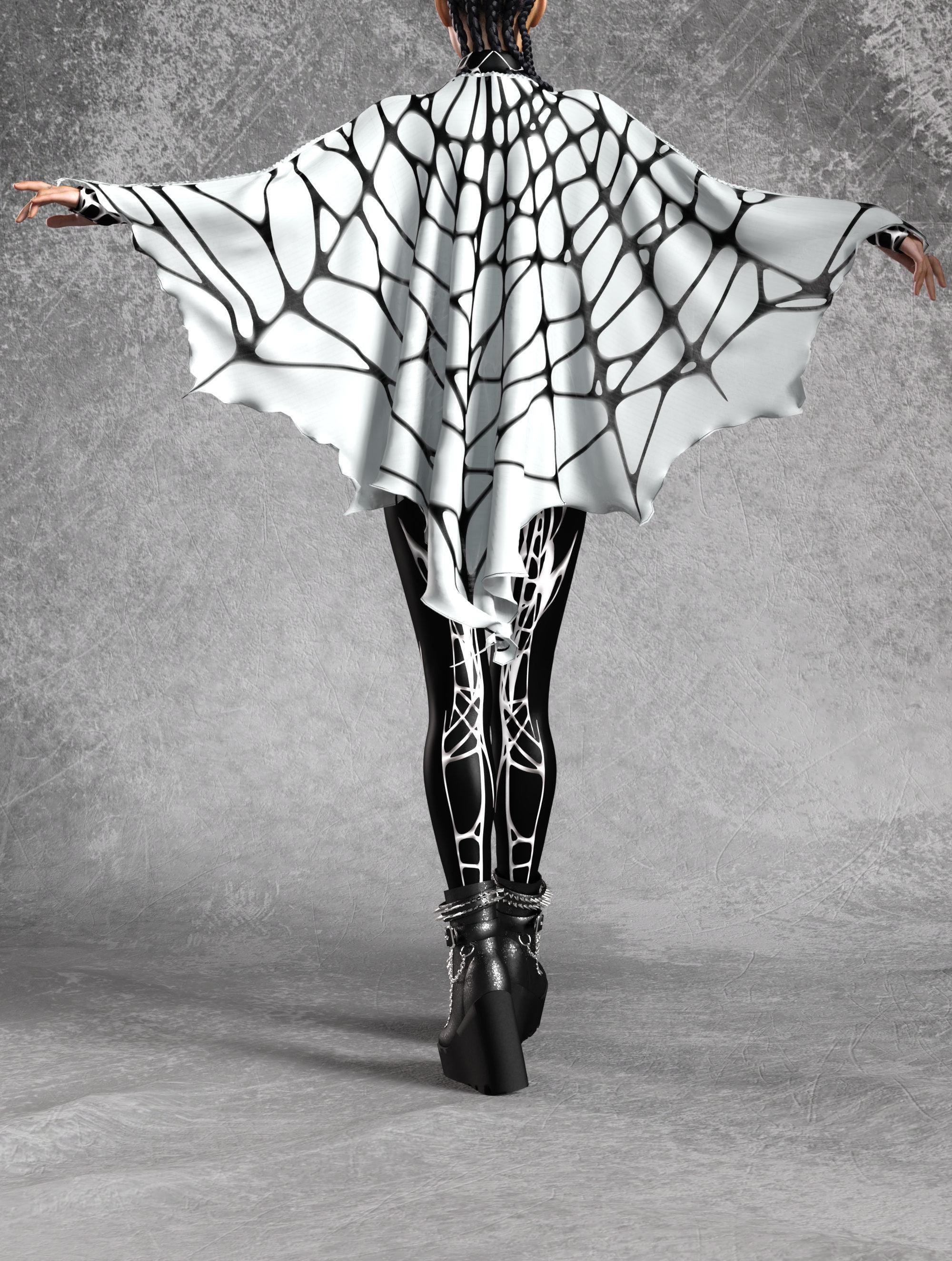LGZIN Costume Ragno Bambina, 4 Pezzi Costume da Ragno per Halloween con Ragn-o Tutu Gonna, Ali, Bacchetta e Cerchio per Capelli, Costum-e per Travestimento per Halloween Carnevale Cosplay