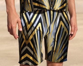 Hypnometallic Rave Shorts: Men's Festival Outfit