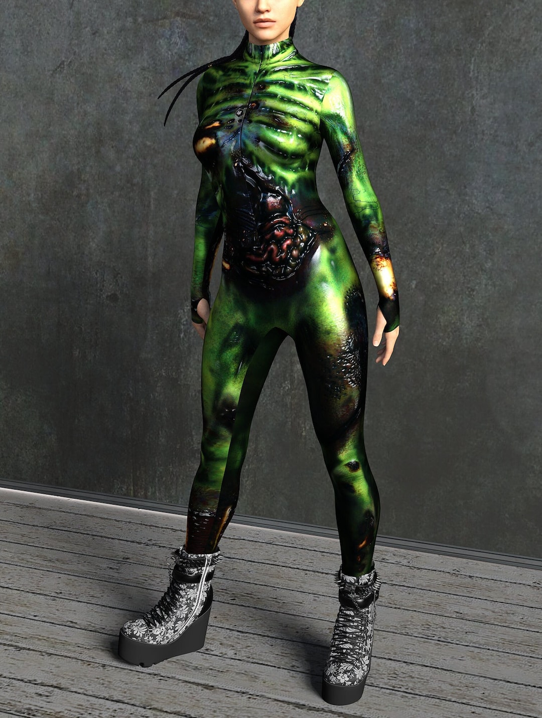 Zombie Costume Women, Alien Costume Women, Zombie Costume, Festival