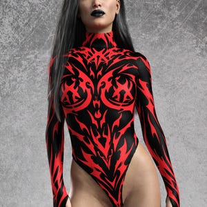 Black Leotard Woman, Festival Cheeky Bodysuit, Gothic Clothing Women, Goth Bodysuit Women, Sexy Dark Leotard, Unique Gothic Bodysuit Woman