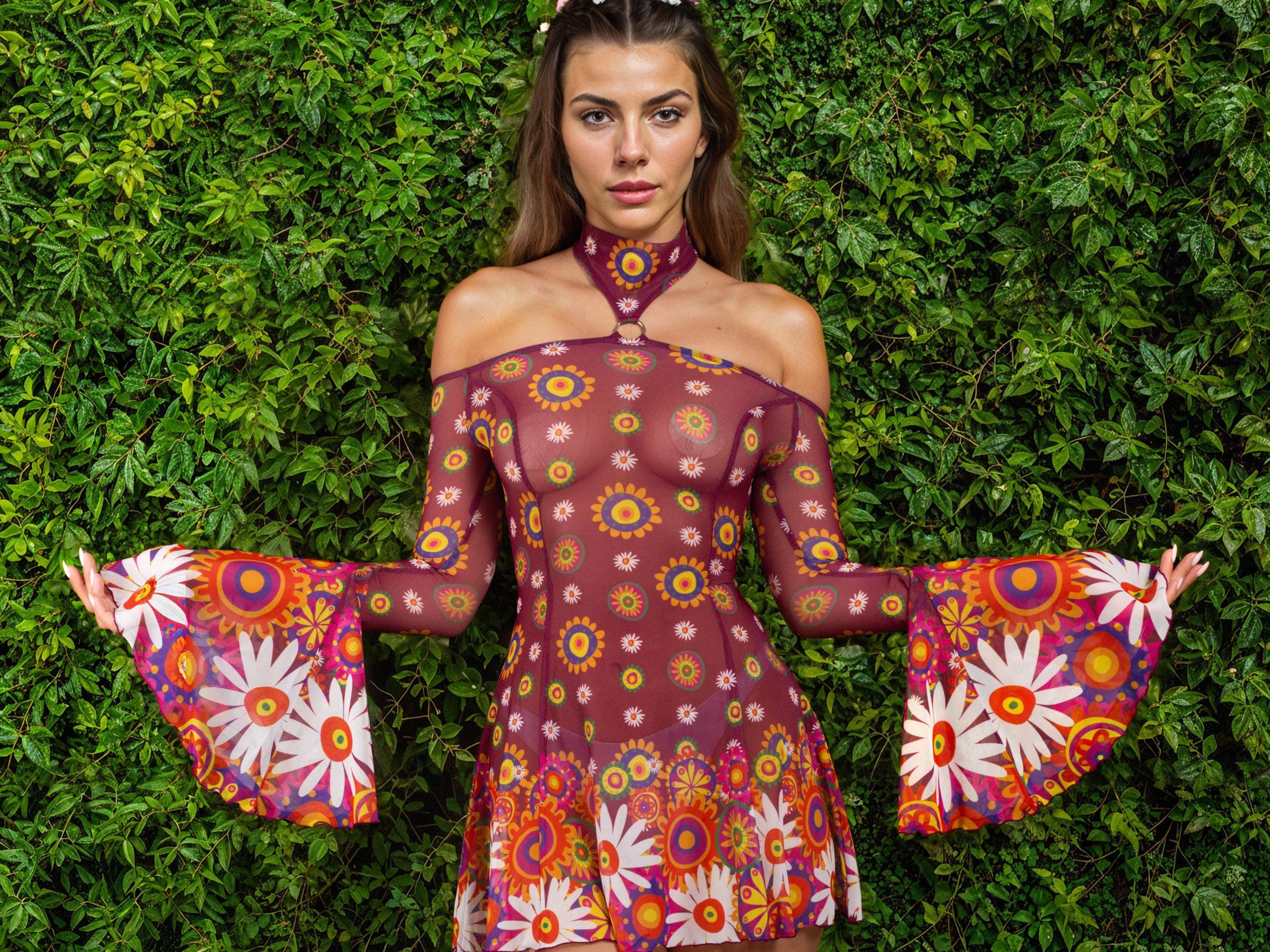 Mesh Flowy Dress - Etsy