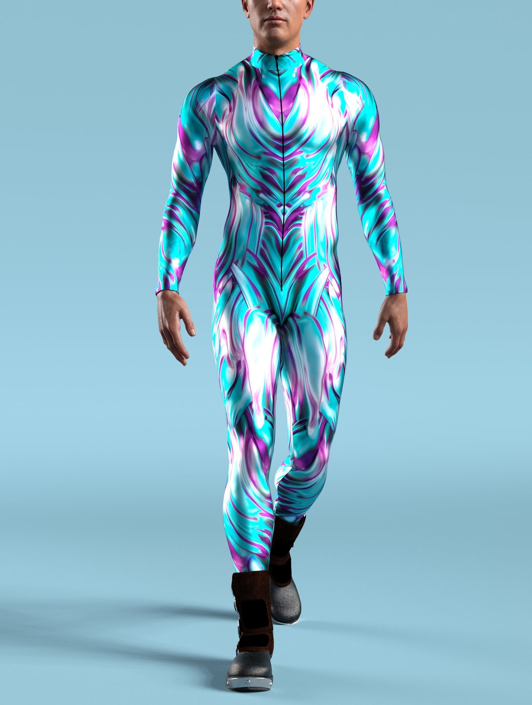Sexy Men Bodysuit, Rave Outfit Men, Male Bodysuit, Bodysuit Men