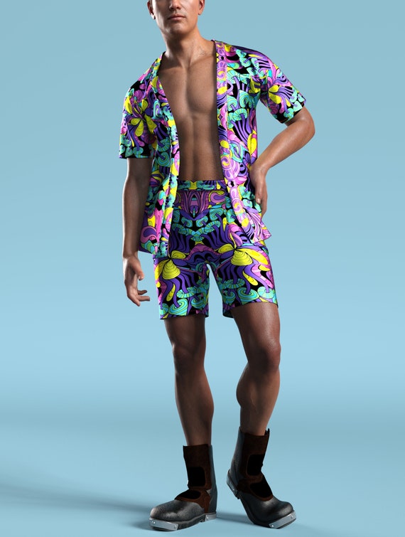 Rave Men Outfit, Festival Outfit Men, Rave Clothing Men, Rave Wear, Rave  Shirt Man, Rave Kimono Men, Festival Kimono, Burning Man Clothing 