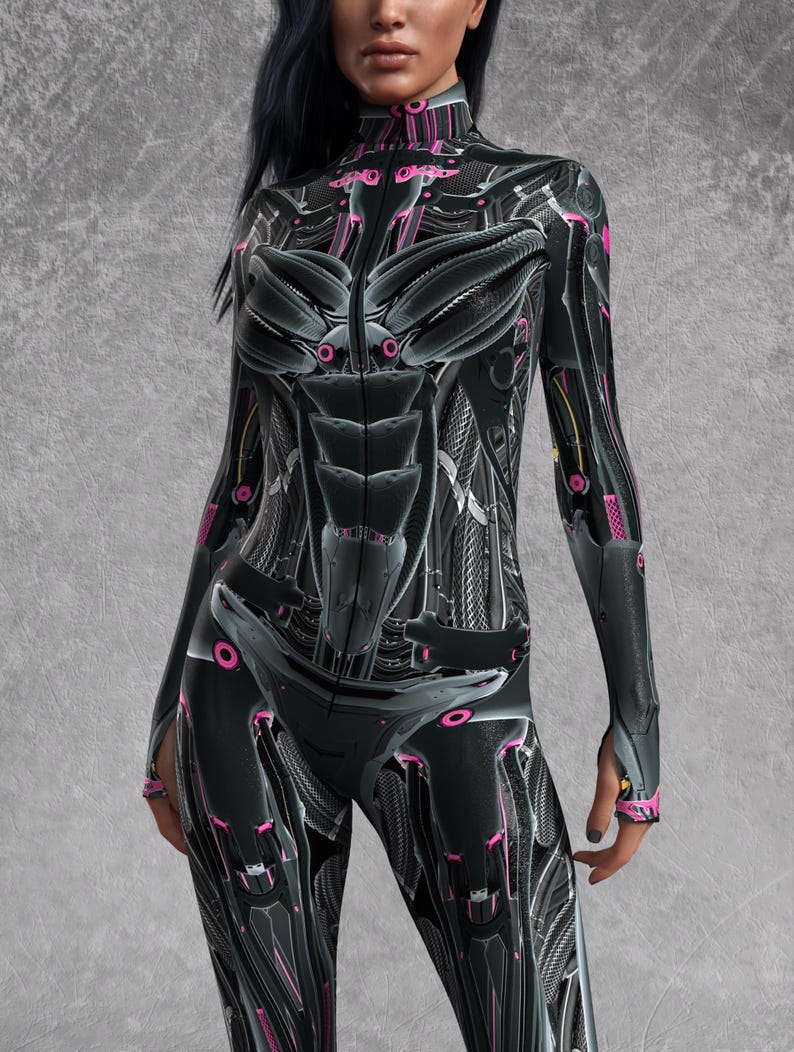 Doom Droid Bodysuit: Cyber Robot Costume for Women - Etsy