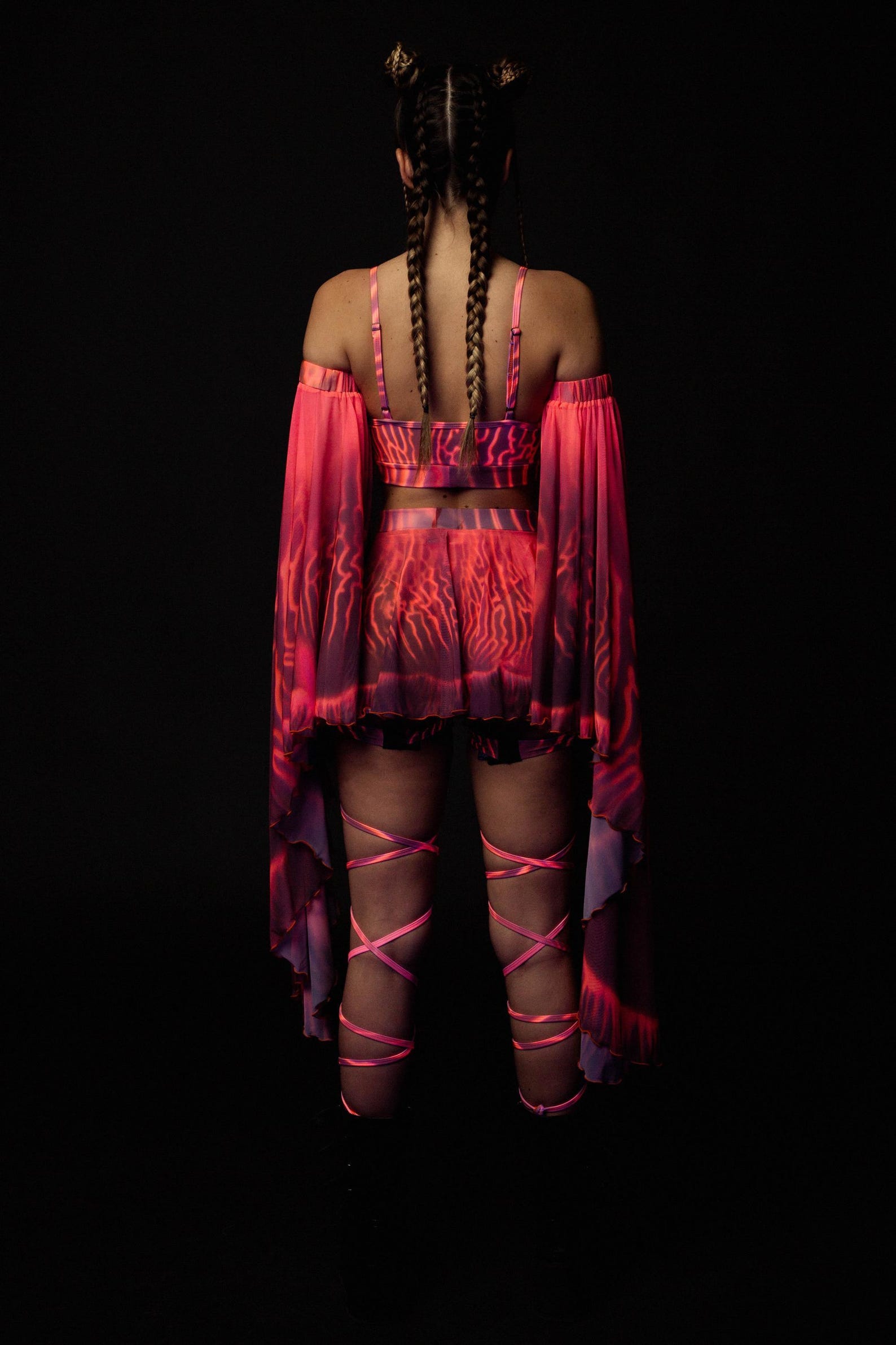 Angel Set, UV Psychedelic Set, Trippy Rave Set, Festival Outfit for ...