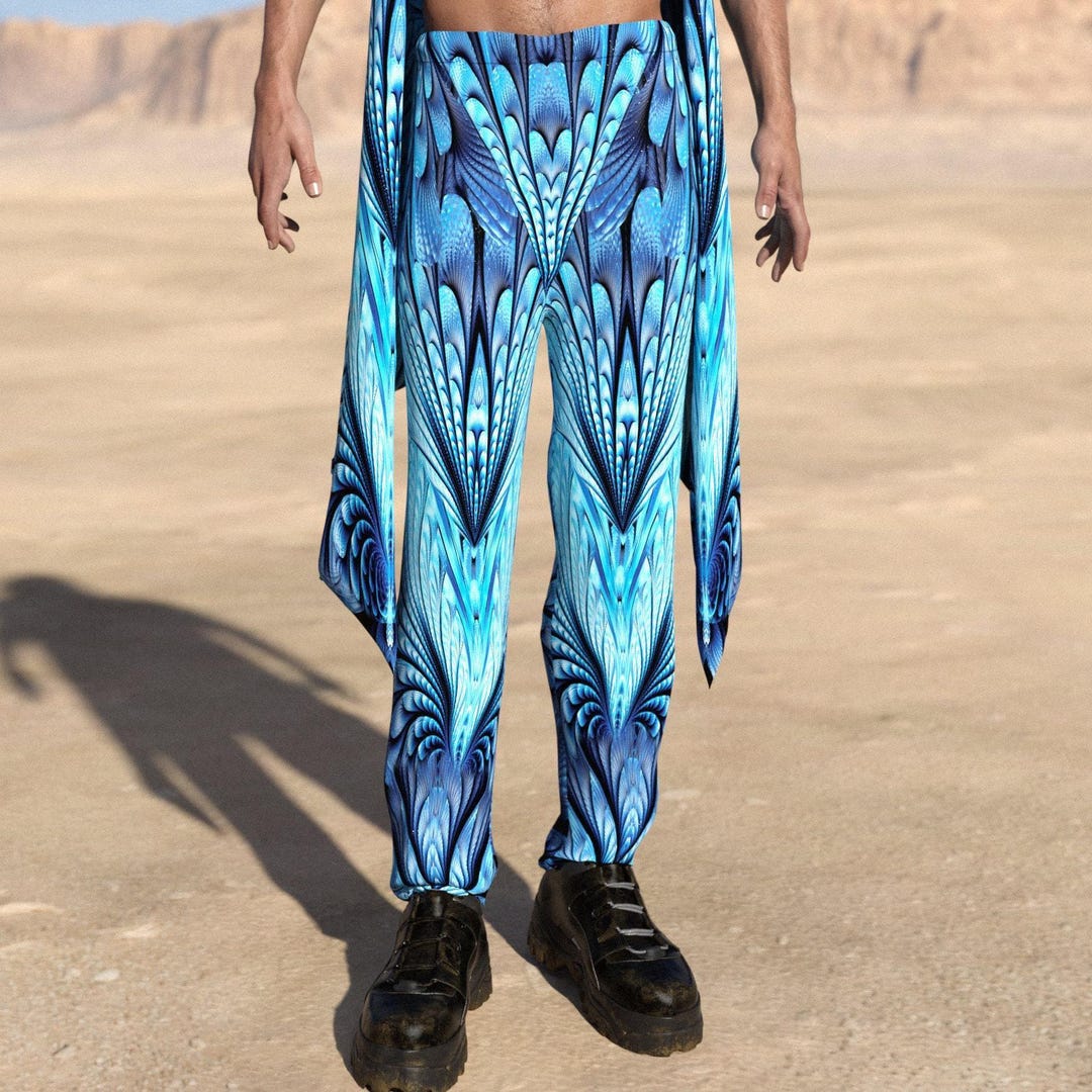 Psychedelic Rave Pants: Men's Festival Outfit, Trippy Design - Etsy
