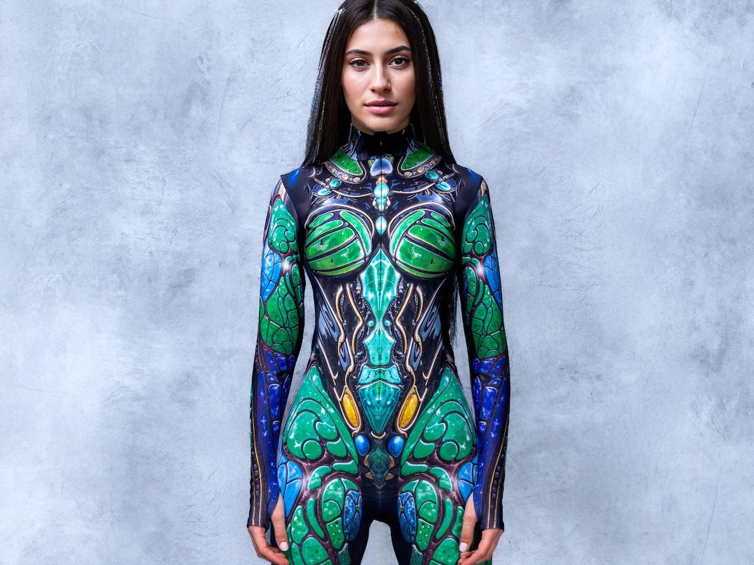 Cyber Rave Cyber Rave Bodysuit: Enchanted Festival Costume - Etsy