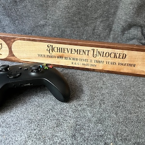 Achievement Unlocked! Personalized achievement plaque for life events and humor, anniversary gifts