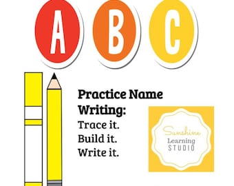 Practicar la escritura de nombres
