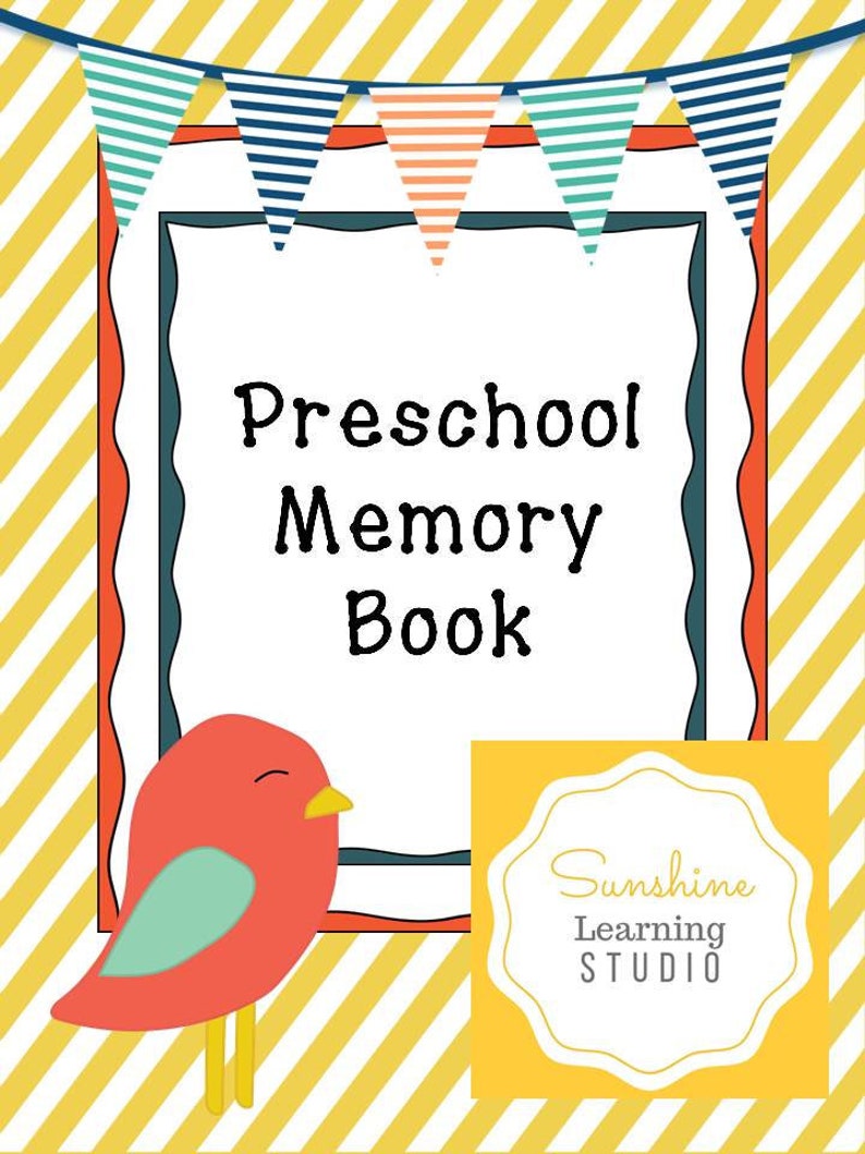 Preschool Memory Book Etsy
