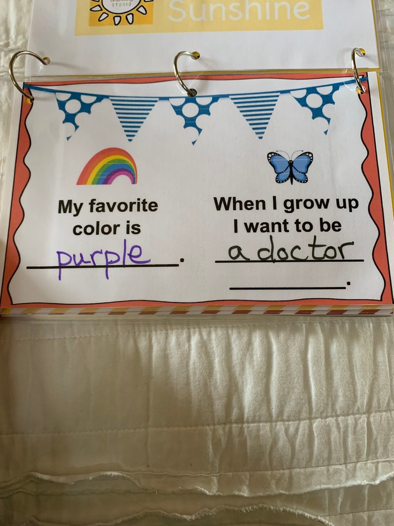 Preschool Memory Book Etsy