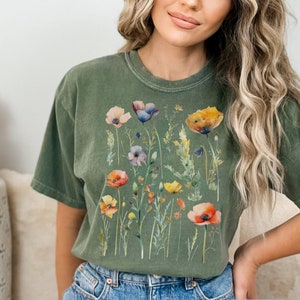 Comfort Colors Granola Girl Shirt, Vintage Cottagecore Shirt, Spring Goblicore Clothing, Retro Gorpcore T shirt, Gremlincore Comfort Colors image 1