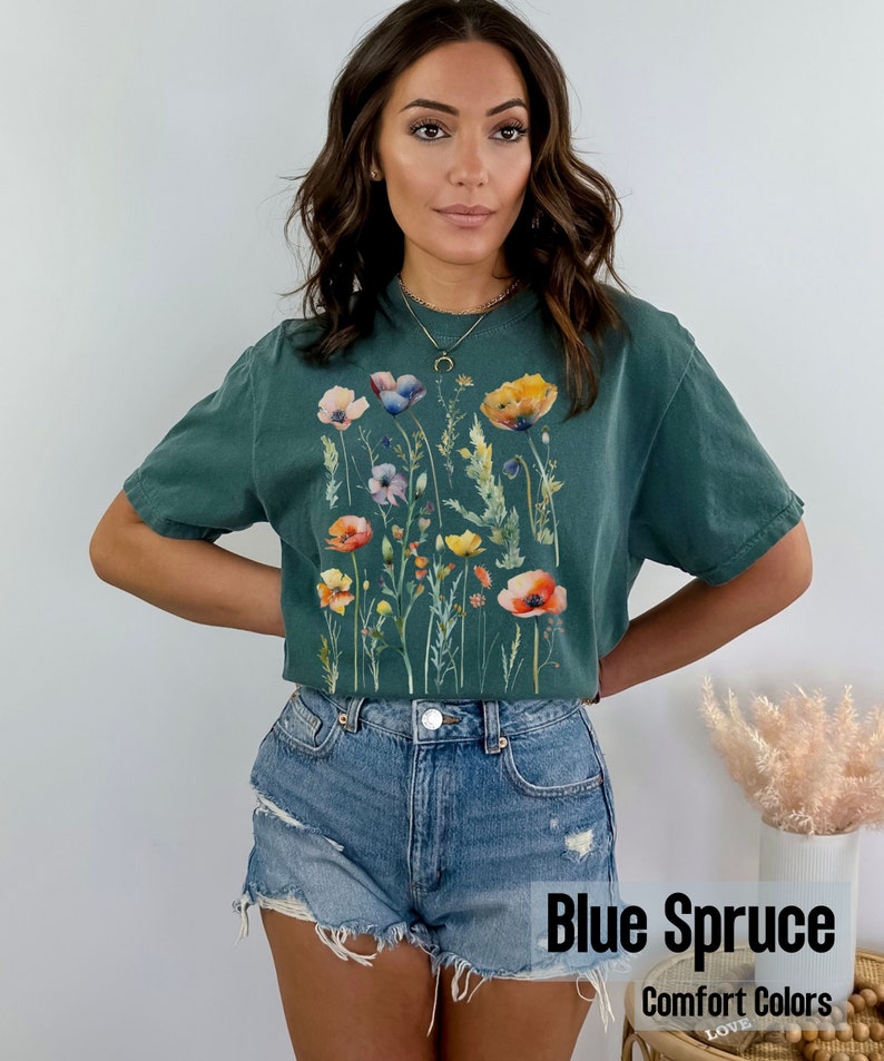 Comfort Colors Granola Girl Shirt, Vintage Cottagecore Shirt, Spring Goblicore Clothing, Retro Gorpcore T shirt, Gremlincore Comfort Colors image 7