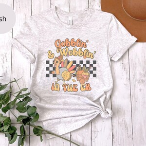Thanksgiving Emergency Room Shirt For Turkey Day in Ash