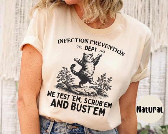 Preppy Infection Preventionist Shirt IP Shirt Lvn Infection Nurse Tee Infection Control Nurse TShirt Infection Prevention Gift Shirt IP RN