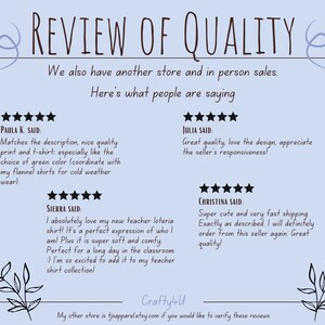 Reviews from previous customers