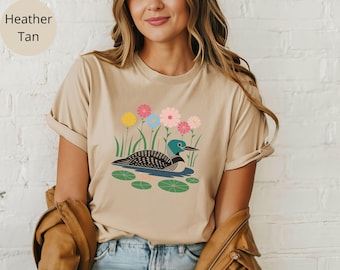 Minnesota Loon Bird Shirt for Bird Lover Shirt Common Loon t Shirt Bird Watcher Shirt Bird Nerd Shirt Loon t-Shirt Loon Tee Loon Bird tshirt