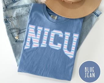 Baby Hat NICU Nurse Shirt Comfort Colors Nicu Department Nurse Preemie Nurse tshirt NICU Nurse t-Shirt Neonatal Intensive Care Unit Shirt