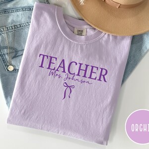 Custom Name Teacher Shirt, Teacher Name Shirt, Teacher Gifts Personalized, Teacher Appreciation Gifts, Back to School Shirt Gift for Teacher