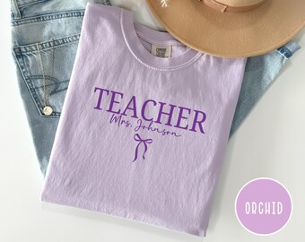 Custom Name Teacher Shirt, Teacher Name Shirt, Teacher Gifts Personalized, Teacher Appreciation Gifts, Back to School Shirt Gift for Teacher