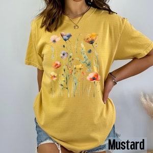 Comfort Colors Granola Girl Shirt, Vintage Cottagecore Shirt, Spring Goblicore Clothing, Retro Gorpcore T shirt, Gremlincore Comfort Colors image 3