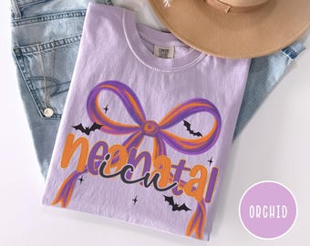 Halloween Neonatal ICU Shirt Comfort Colors, Fall Nicu Nurse Tee, Neonatal Intensive Care Unit RN Shirt, NICU Nurse TShirt Spooky Nurse nicu
