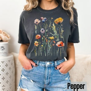 Comfort Colors Granola Girl Shirt, Vintage Cottagecore Shirt, Spring Goblicore Clothing, Retro Gorpcore T shirt, Gremlincore Comfort Colors image 5