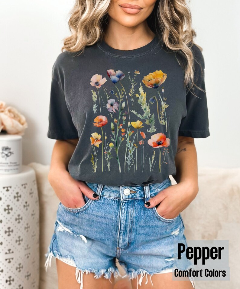 Comfort Colors Granola Girl Shirt, Vintage Cottagecore Shirt, Spring Goblicore Clothing, Retro Gorpcore T shirt, Gremlincore Comfort Colors image 5