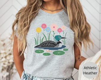 Minnesota Loon Bird Shirt for Bird Lover Shirt Common Loon t Shirt Bird Watcher Shirt Bird Nerd Shirt Loon t-Shirt Loon Tee Loon Bird tshirt